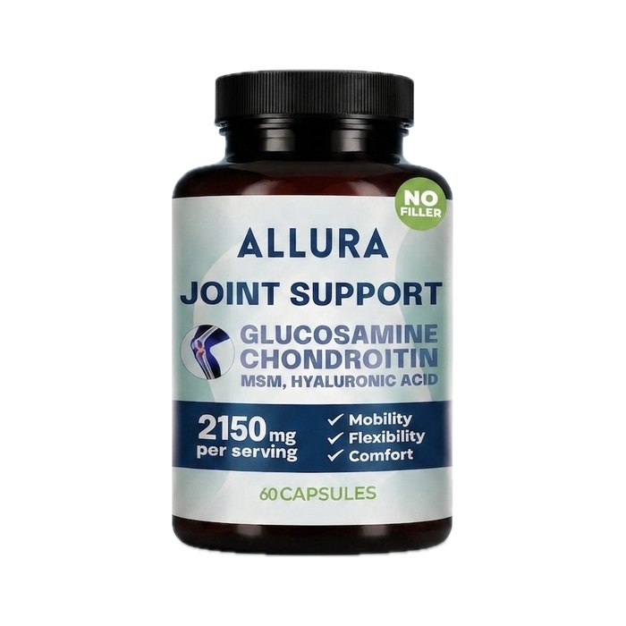 Allura Joint Support — Glucosamine, Chondroitin, MSM & Hyaluronic Acid, 60 capsules