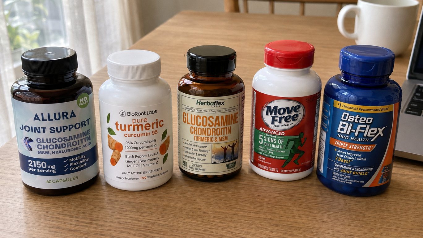 The five joint formulas in this test, standing side by side on a desk